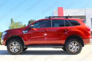 Left view of the Ford Everest (Wagon) fitted out with the 40mm Ironman 4x4 lift kit featuring Foam Cell Pro shocks