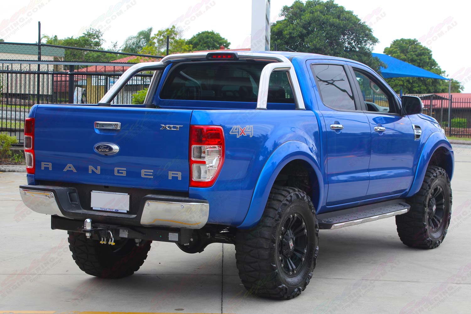 Rear right end view of the Ford Ranger (Dual Cab)