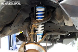 Right front inside view of the fitted Superior nitro Gas Coil Spring with Superior Nitro Gas Front Strut & Coil Spring