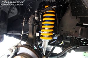 Front right inside view of the fitted Nitro Gas Front Strut + King Coil Spring