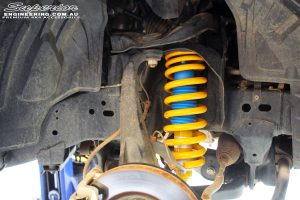 Right front inside view of the fitted Bilstein 2" Strut with King Coil Spring