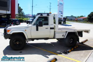 Left side view of a Toyota 79 Series Landcruiser Single Cab Ute before fitment of a Superior Brake Booster