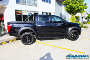 Right side view of a Nissan NP300 Navara Dual Cab before fitment of a Superior Nitro Gas 2" Inch Lift Kit with King Coil Springs