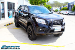 Right front side view of a Nissan NP300 Navara Dual Cab after fitment of a Superior Nitro Gas 2" Inch Lift Kit with King Coil Springs